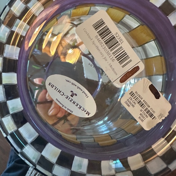 NWT Authentic MACKENZIE-CHILDS Garland Apothecary Jar - Picture 12 of 16